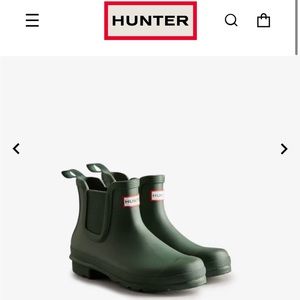 💄 Hunter Green Original Chelsea Boots